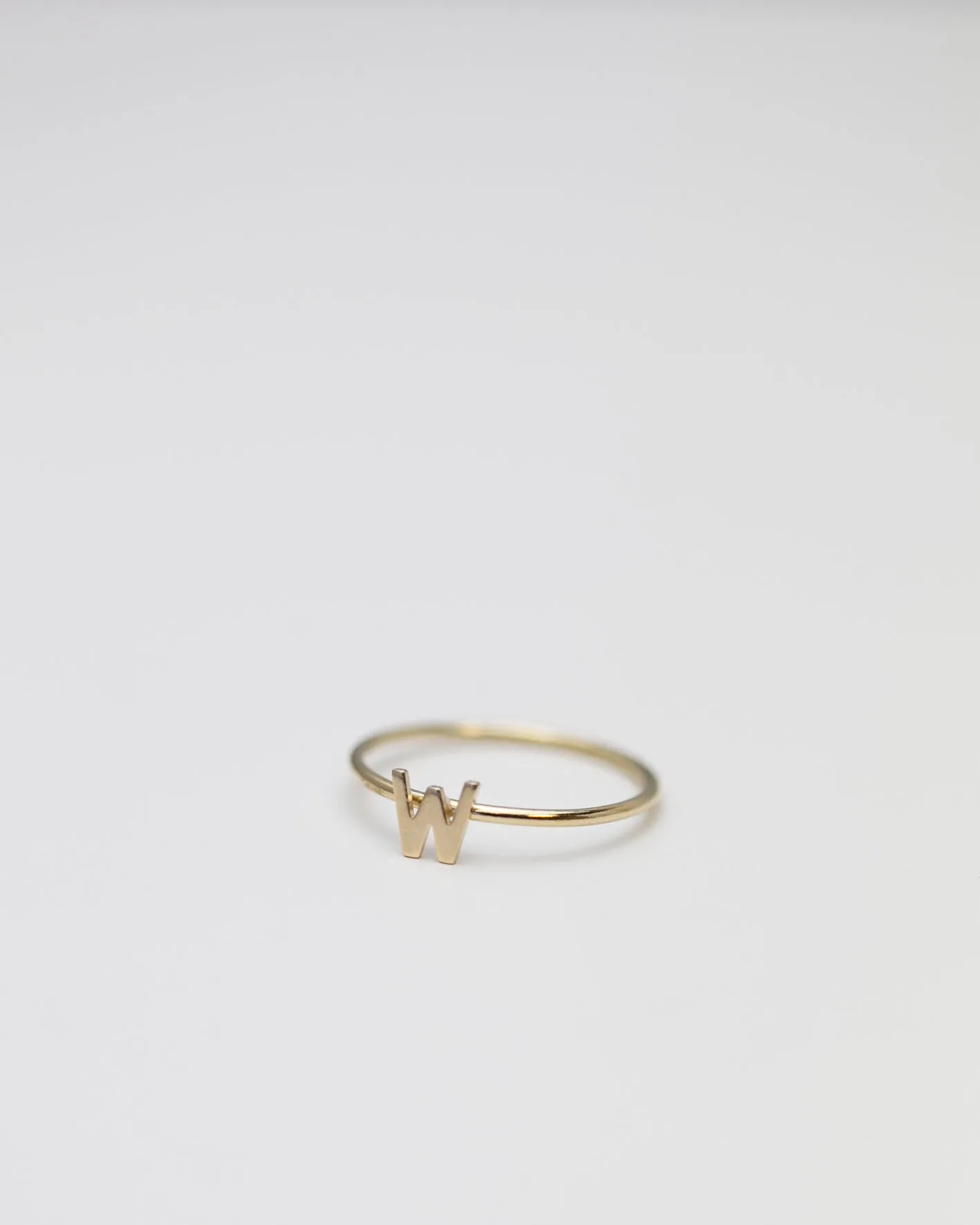 14K Letter Ring