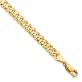 14k Yellow Gold 5.75mm Beveled Curb Bracelet