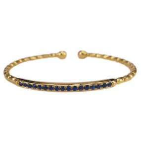 14K Yellow Gold and Sapphire Bracelet - M9323