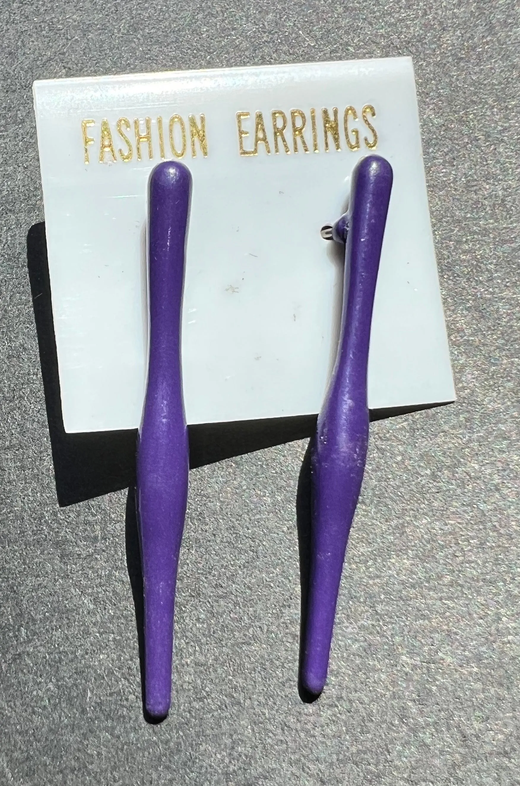 1980s Powder Coated Understated Earrings