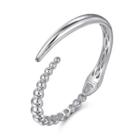 925 Sterling Silver Bujukan Bypass Bangle