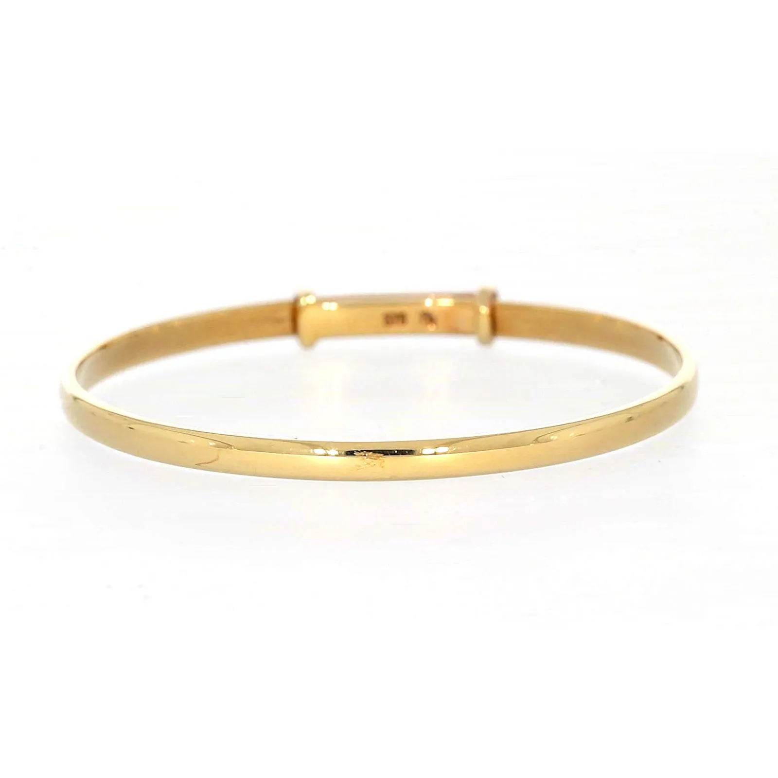 9ct Yellow Gold 34-48 Adjustable Baby Bangle