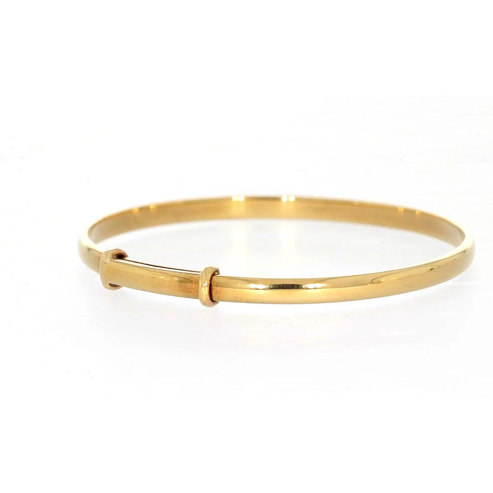 9ct Yellow Gold 34-48 Adjustable Baby Bangle