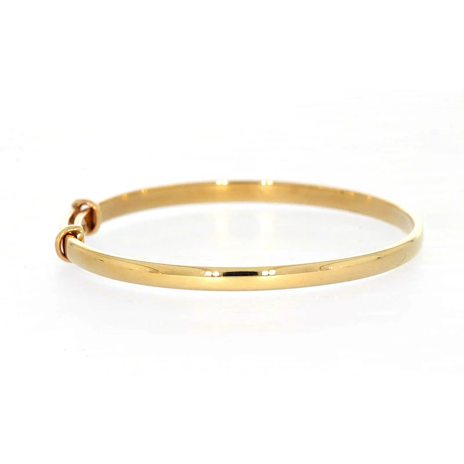 9ct Yellow Gold 34-48 Adjustable Baby Bangle