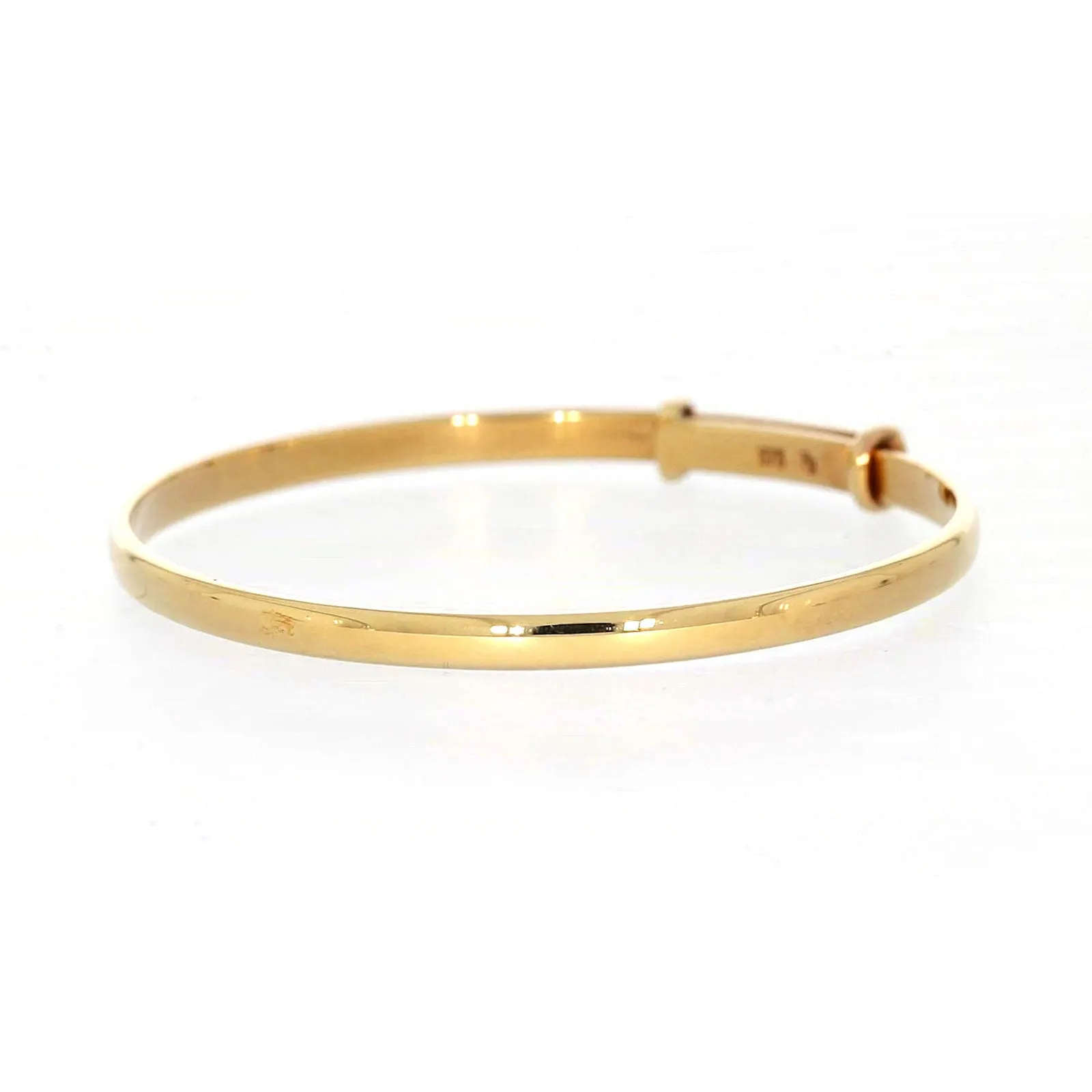 9ct Yellow Gold 34-48 Adjustable Baby Bangle