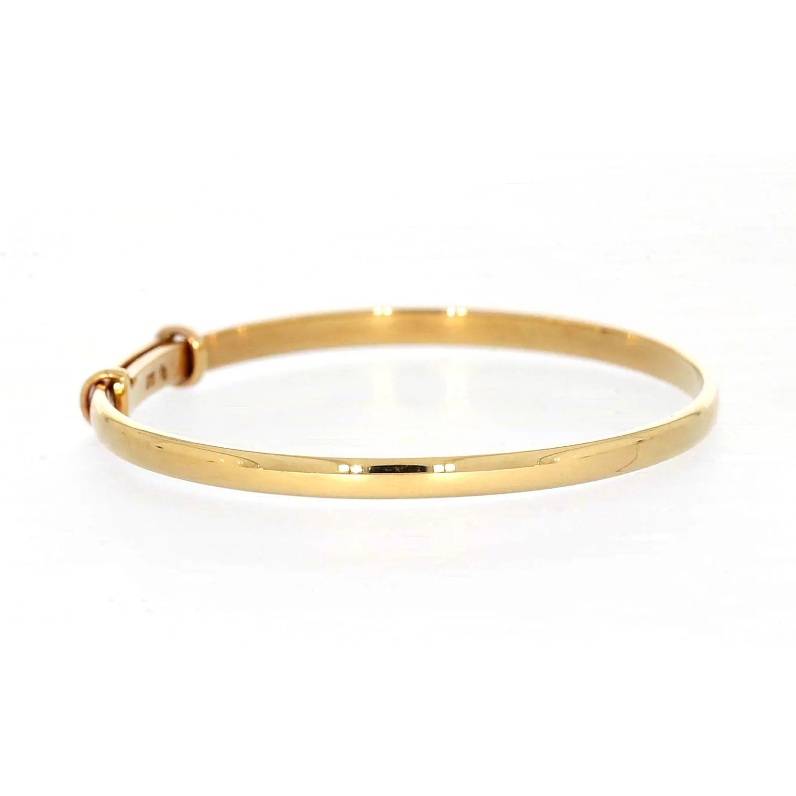 9ct Yellow Gold 34-48 Adjustable Baby Bangle