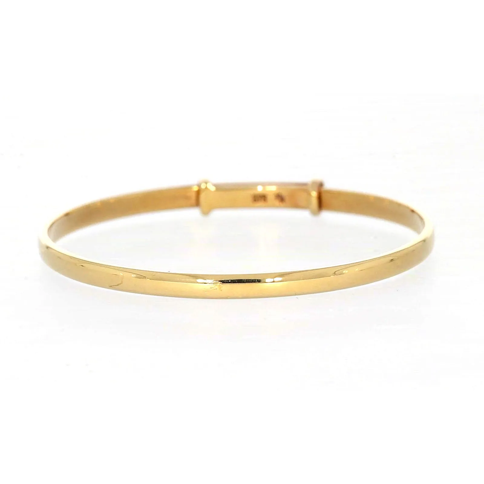 9ct Yellow Gold 34-48 Adjustable Baby Bangle