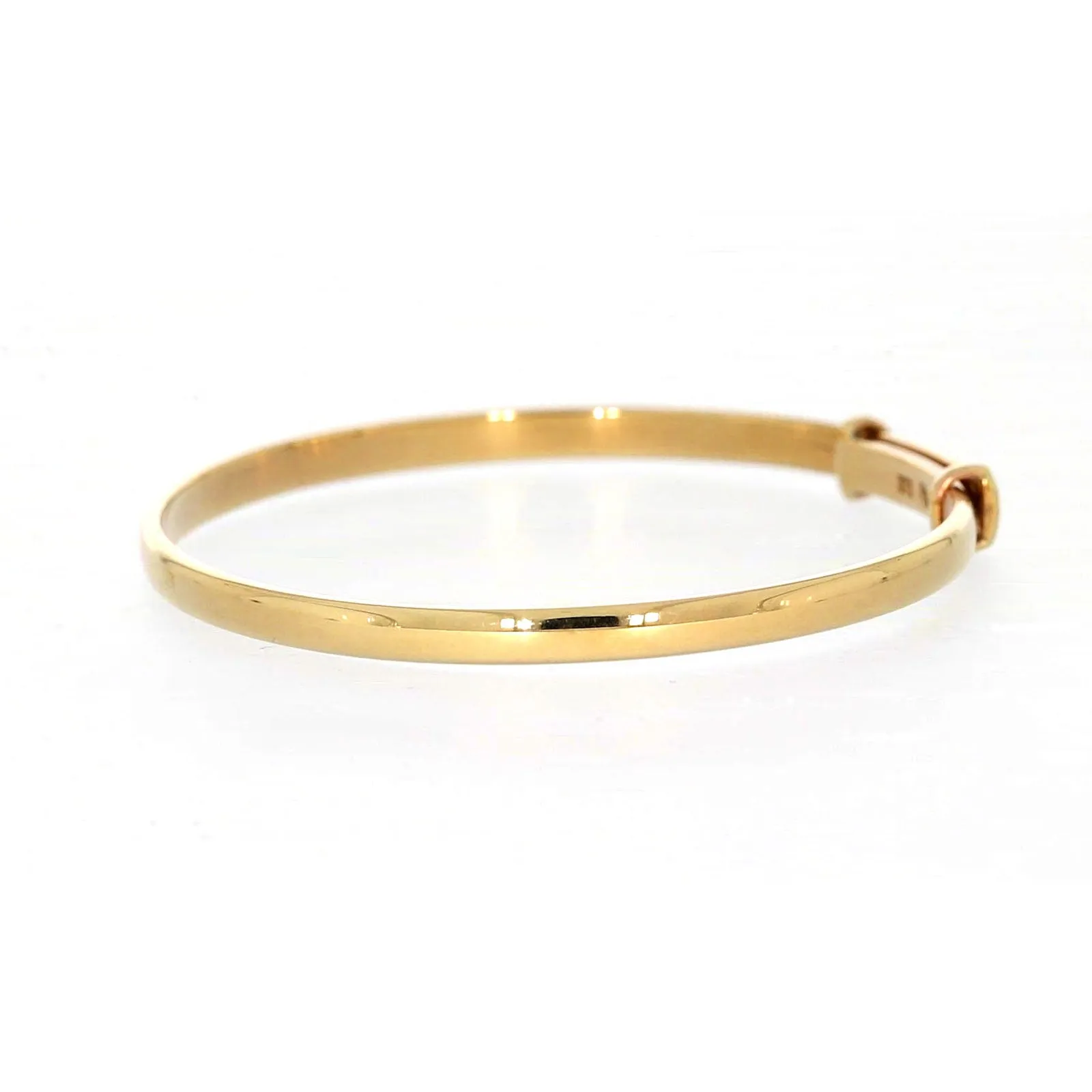 9ct Yellow Gold 34-48 Adjustable Baby Bangle