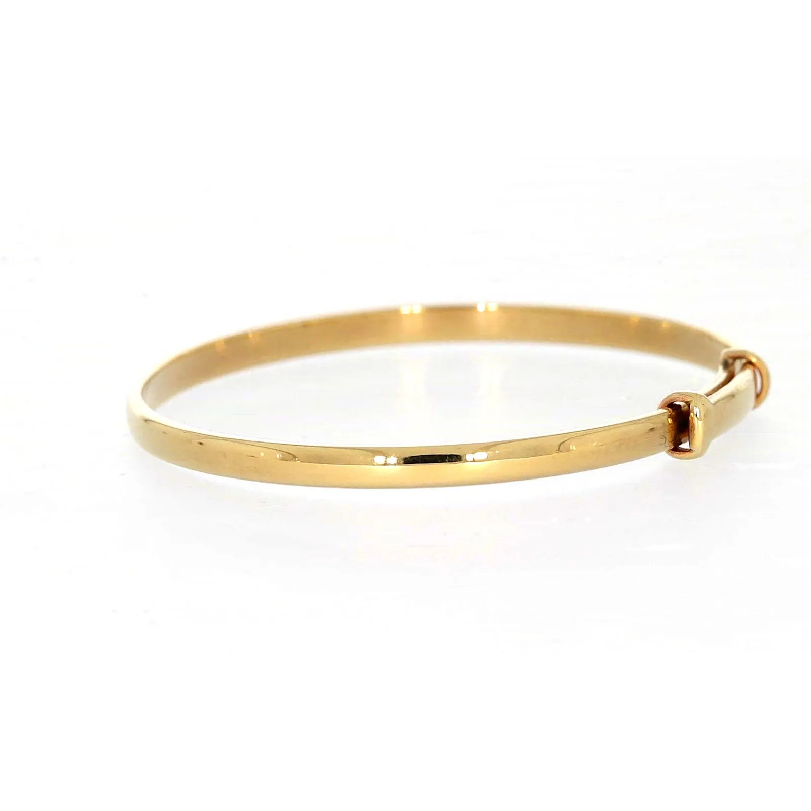 9ct Yellow Gold 34-48 Adjustable Baby Bangle