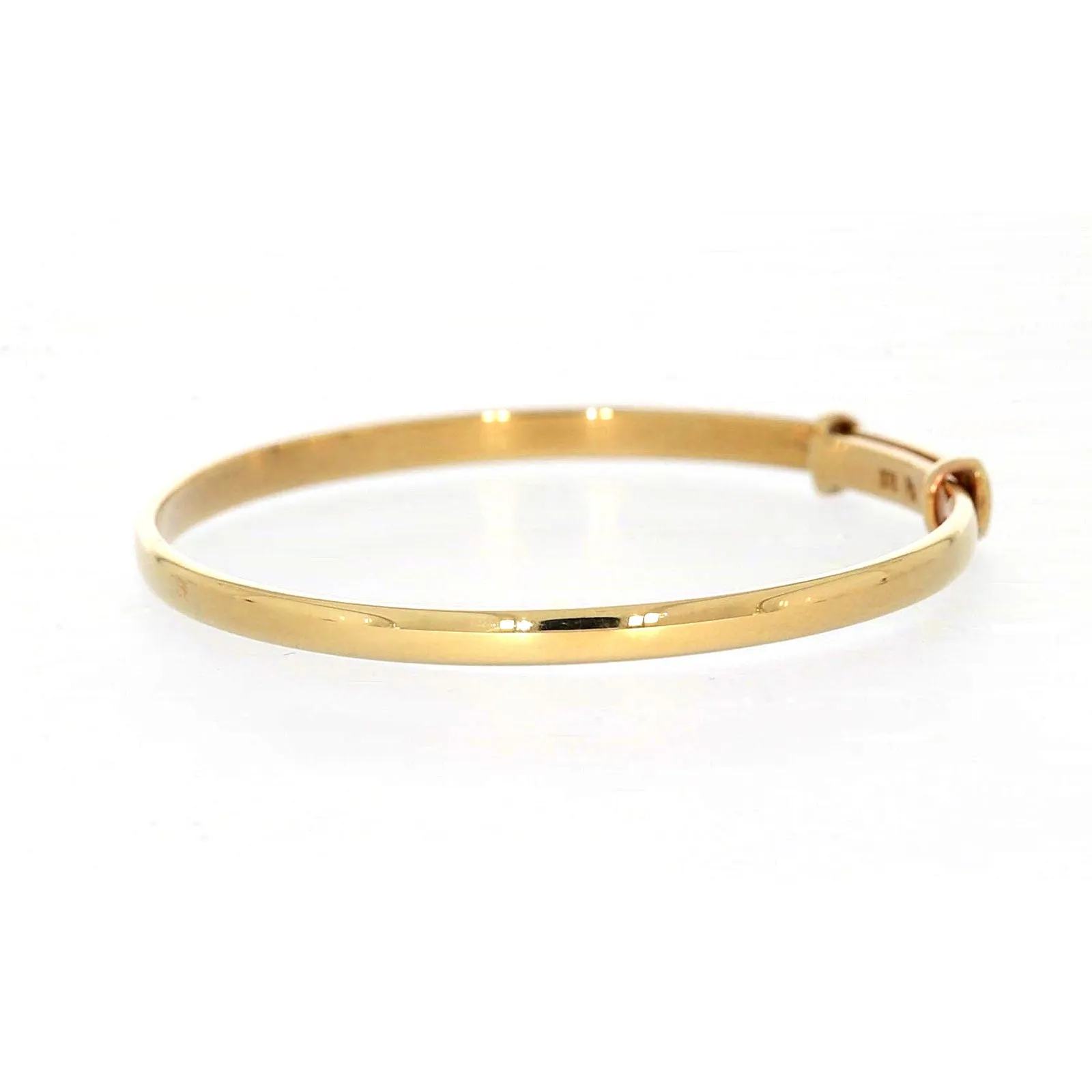 9ct Yellow Gold 34-48 Adjustable Baby Bangle