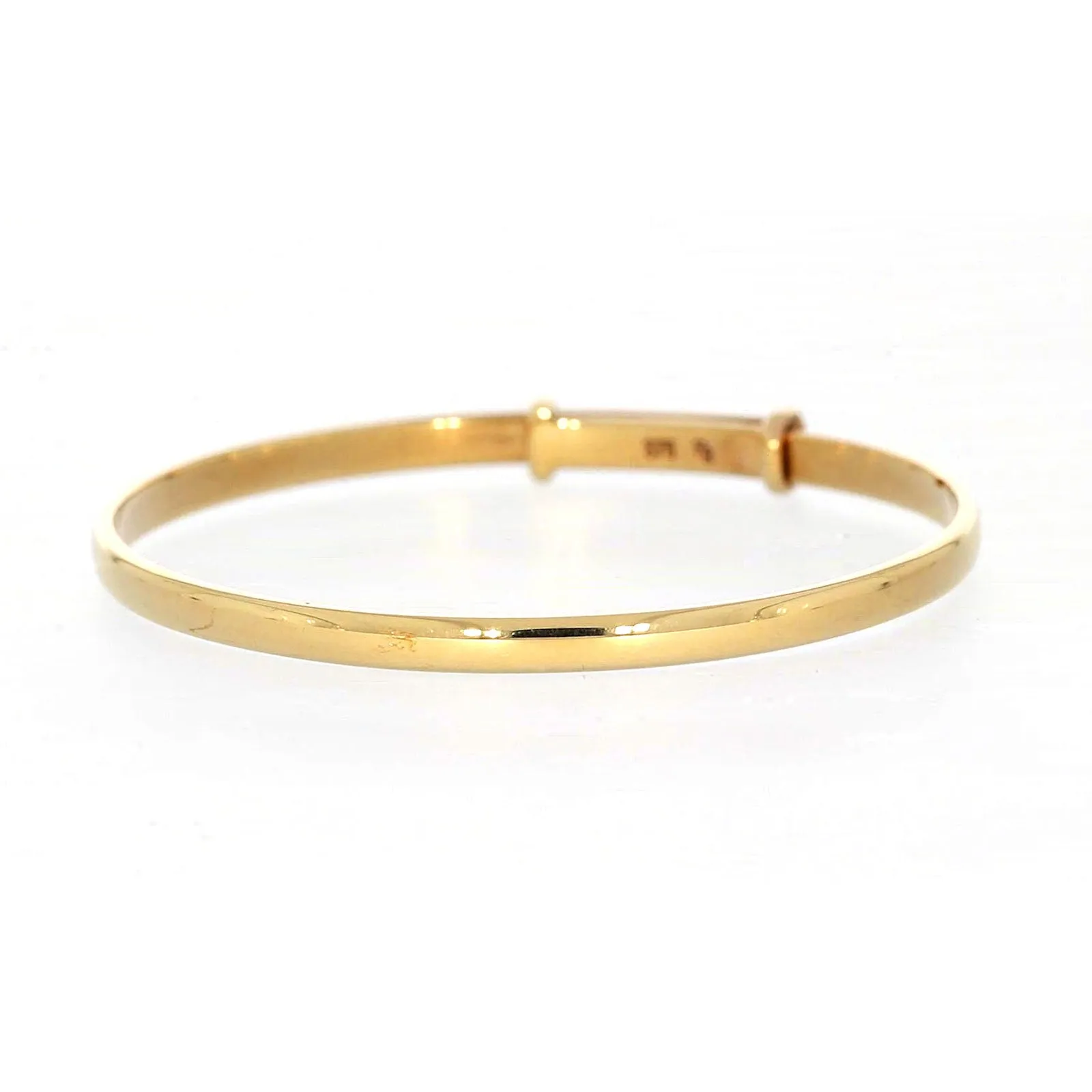 9ct Yellow Gold 34-48 Adjustable Baby Bangle