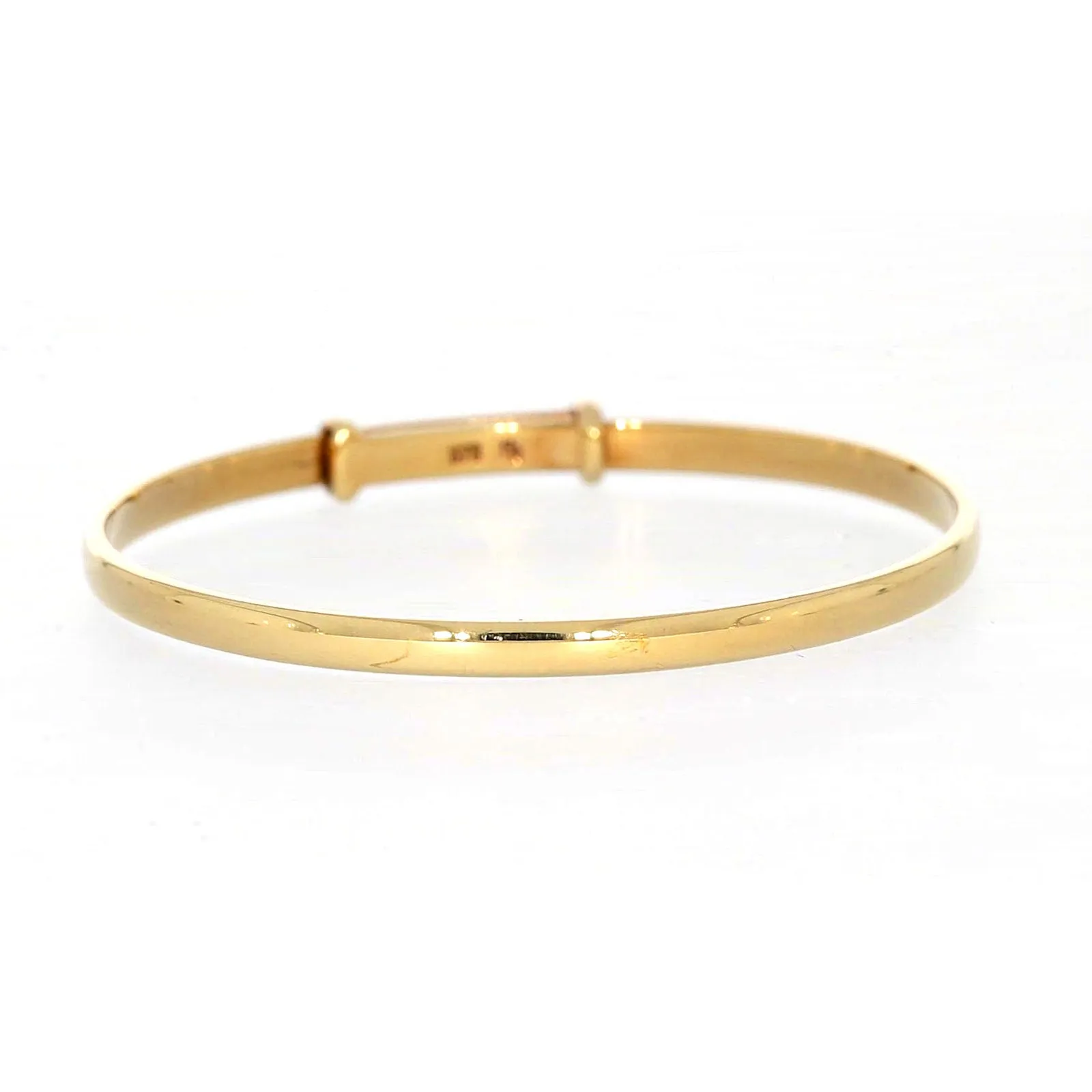 9ct Yellow Gold 34-48 Adjustable Baby Bangle