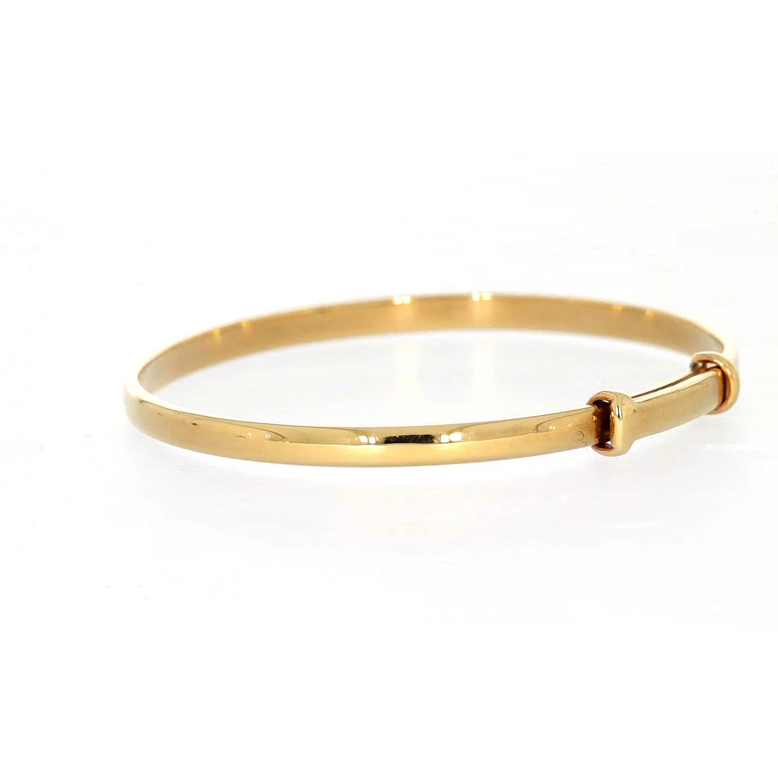 9ct Yellow Gold 34-48 Adjustable Baby Bangle