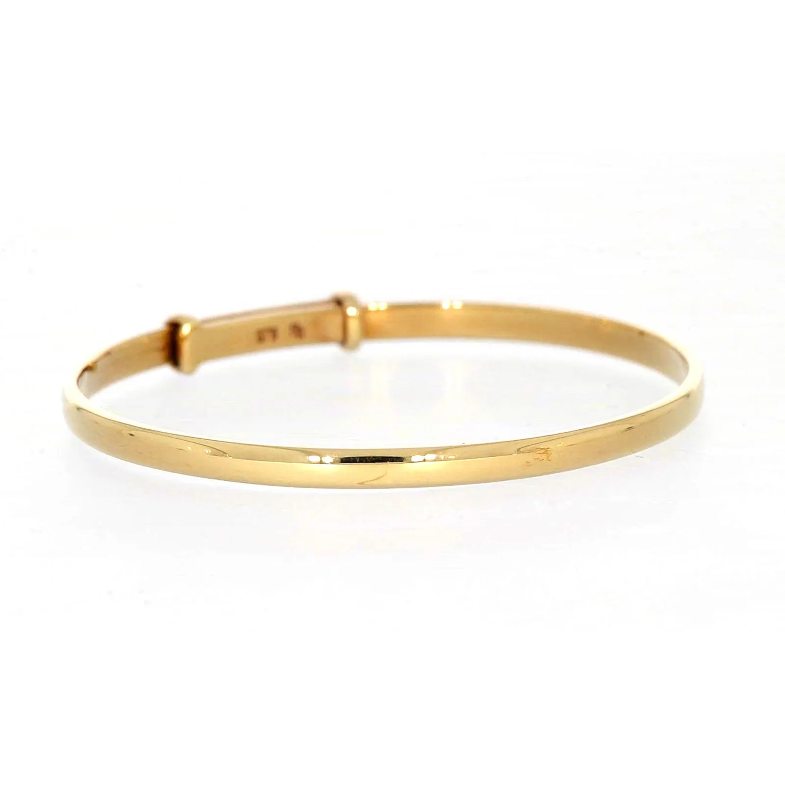 9ct Yellow Gold 34-48 Adjustable Baby Bangle