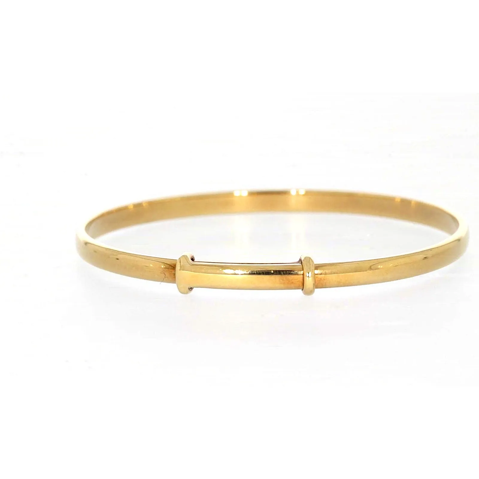 9ct Yellow Gold 34-48 Adjustable Baby Bangle