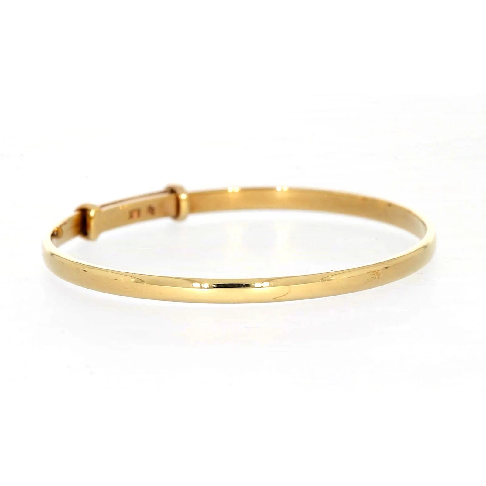 9ct Yellow Gold 34-48 Adjustable Baby Bangle