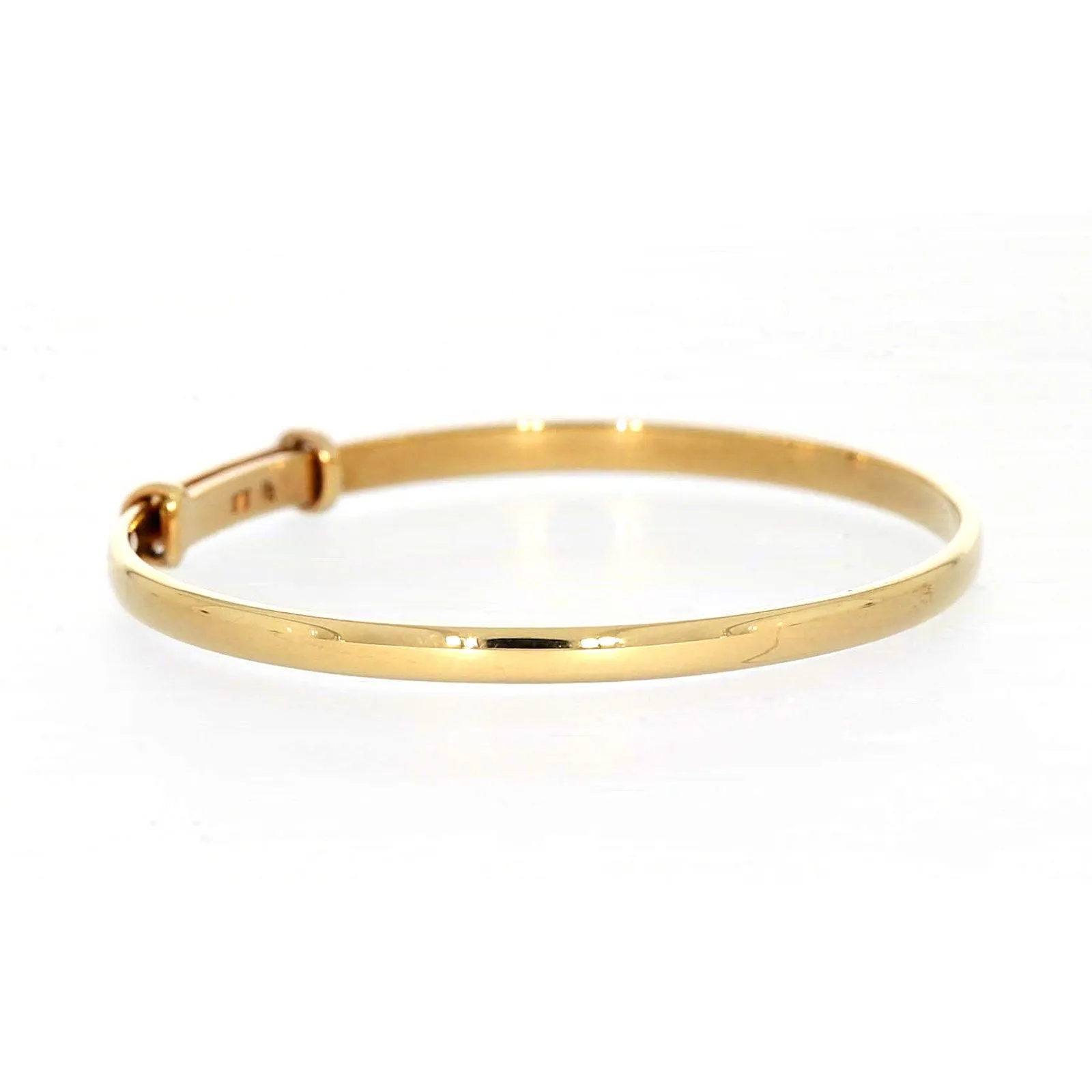 9ct Yellow Gold 34-48 Adjustable Baby Bangle