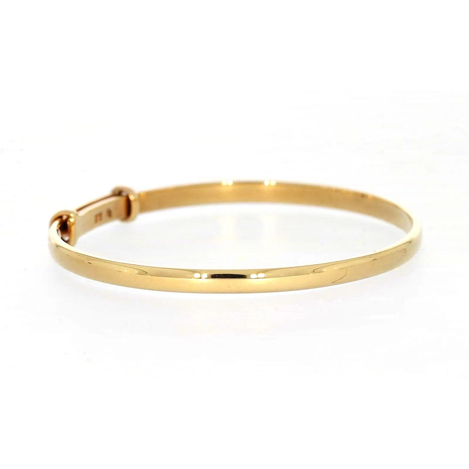 9ct Yellow Gold 34-48 Adjustable Baby Bangle