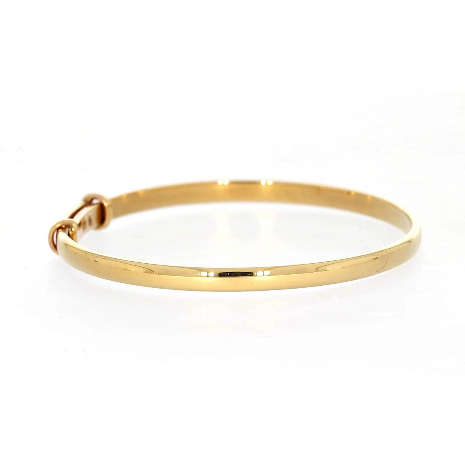 9ct Yellow Gold 34-48 Adjustable Baby Bangle