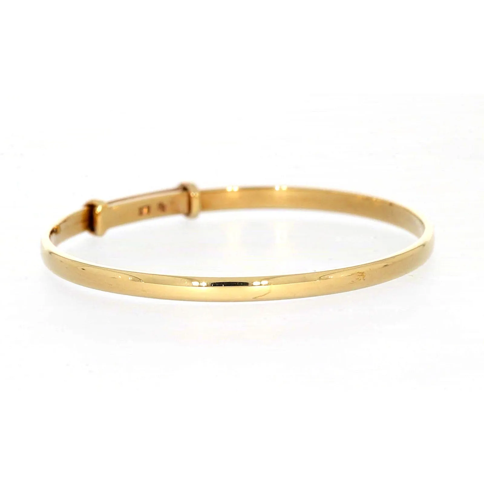 9ct Yellow Gold 34-48 Adjustable Baby Bangle