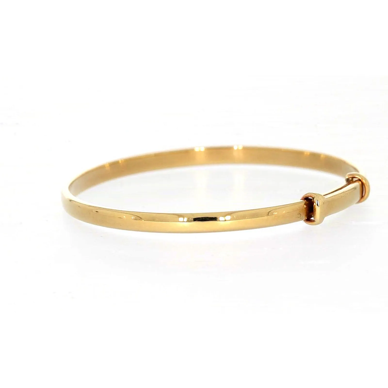 9ct Yellow Gold 34-48 Adjustable Baby Bangle