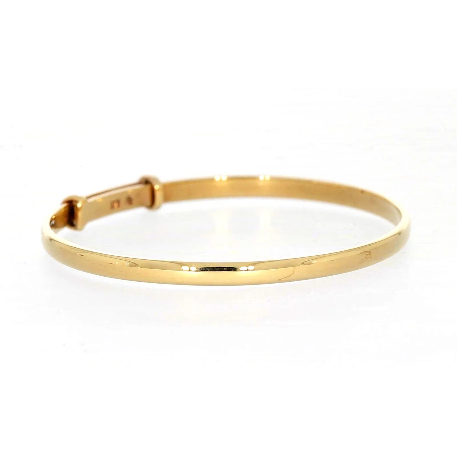 9ct Yellow Gold 34-48 Adjustable Baby Bangle