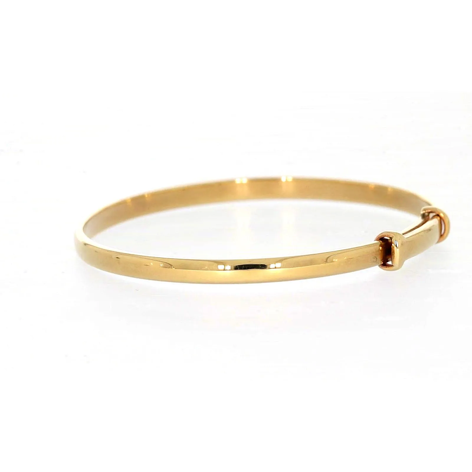 9ct Yellow Gold 34-48 Adjustable Baby Bangle