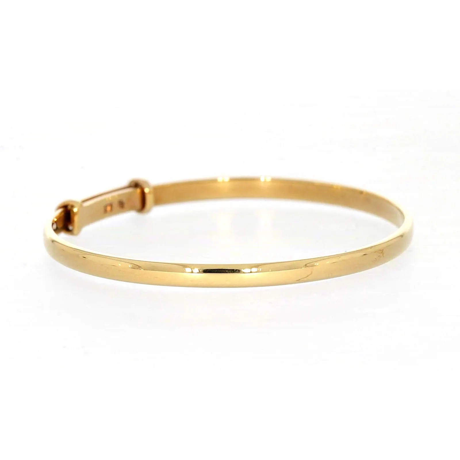 9ct Yellow Gold 34-48 Adjustable Baby Bangle