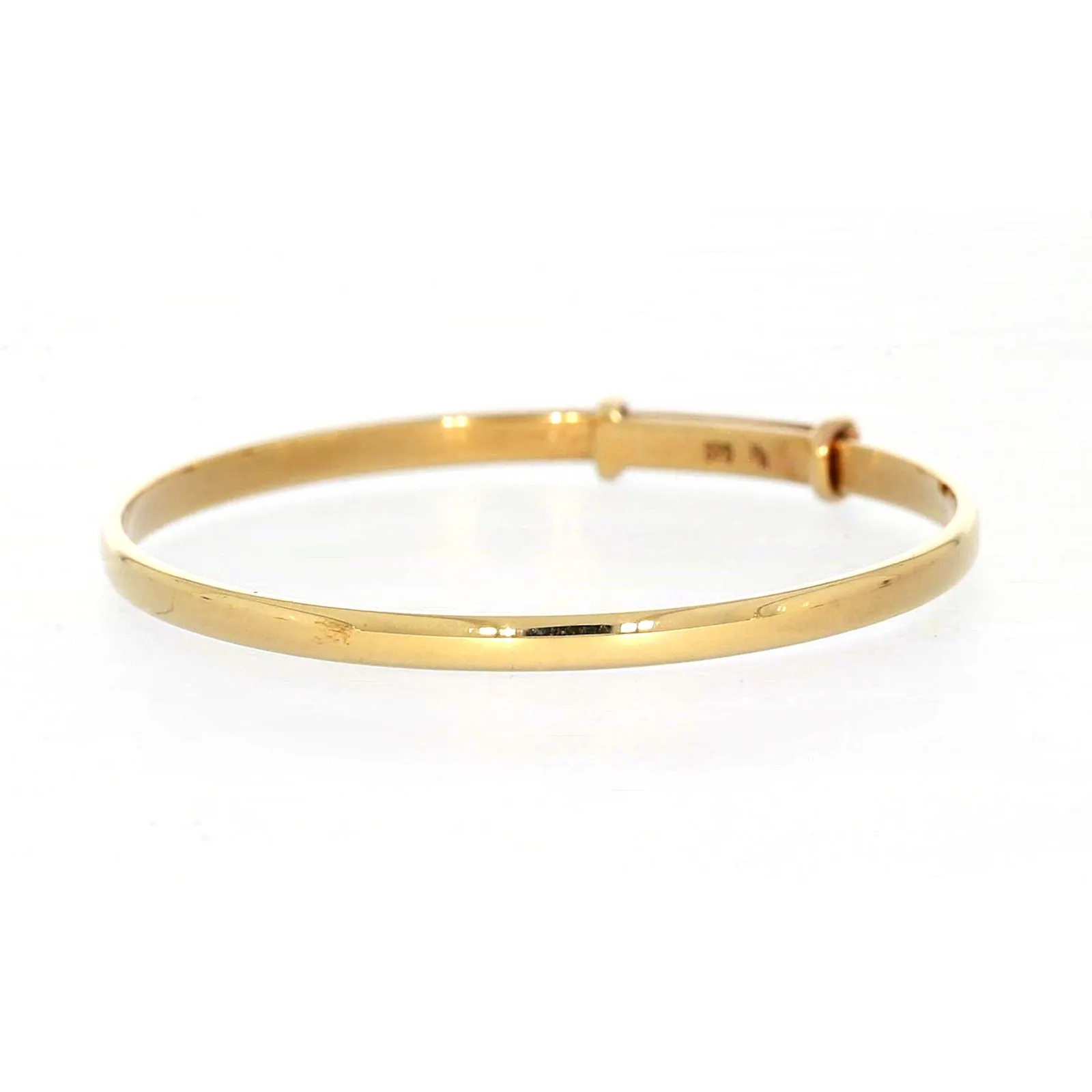 9ct Yellow Gold 34-48 Adjustable Baby Bangle