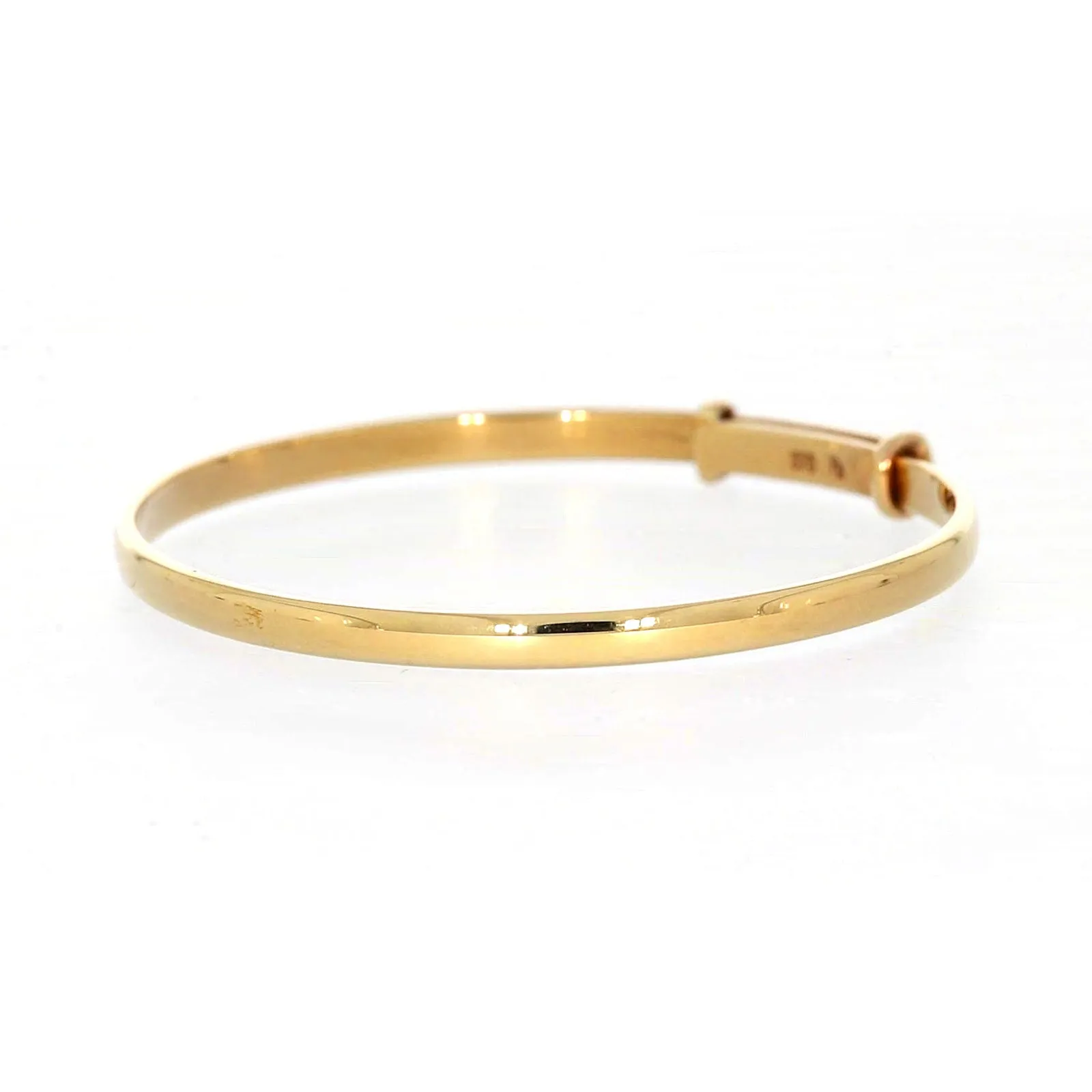 9ct Yellow Gold 34-48 Adjustable Baby Bangle