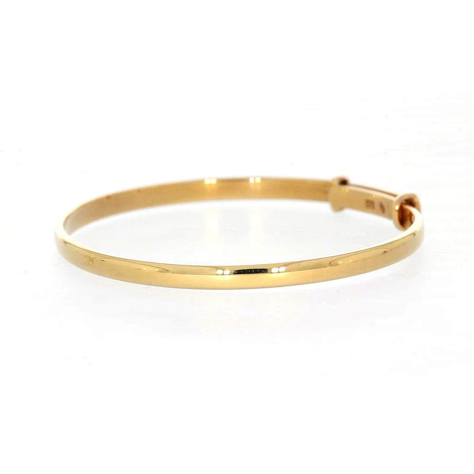 9ct Yellow Gold 34-48 Adjustable Baby Bangle