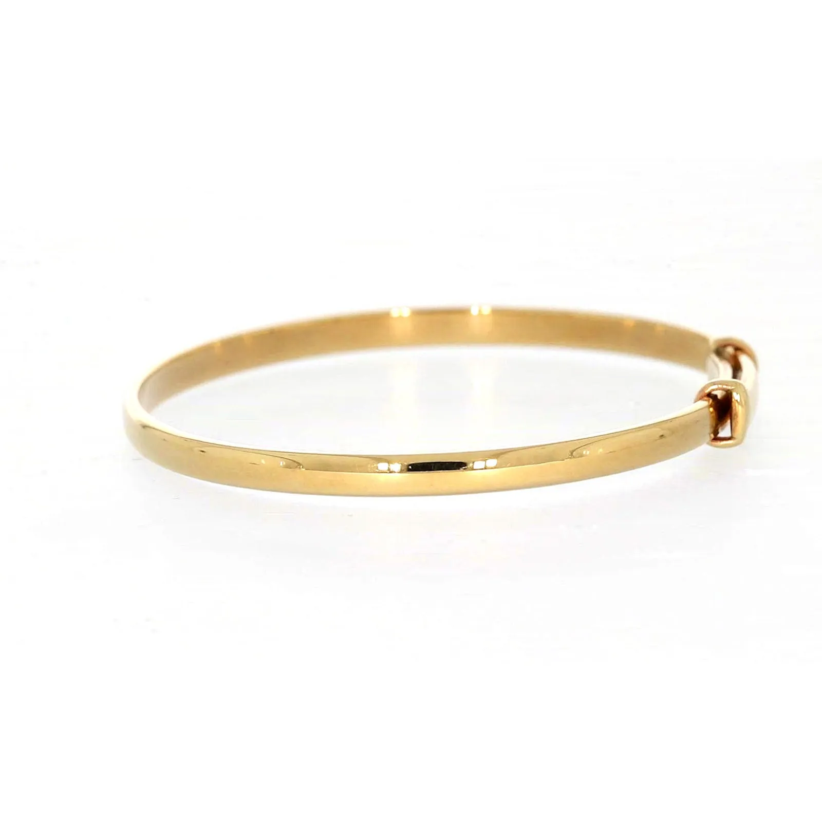 9ct Yellow Gold 34-48 Adjustable Baby Bangle