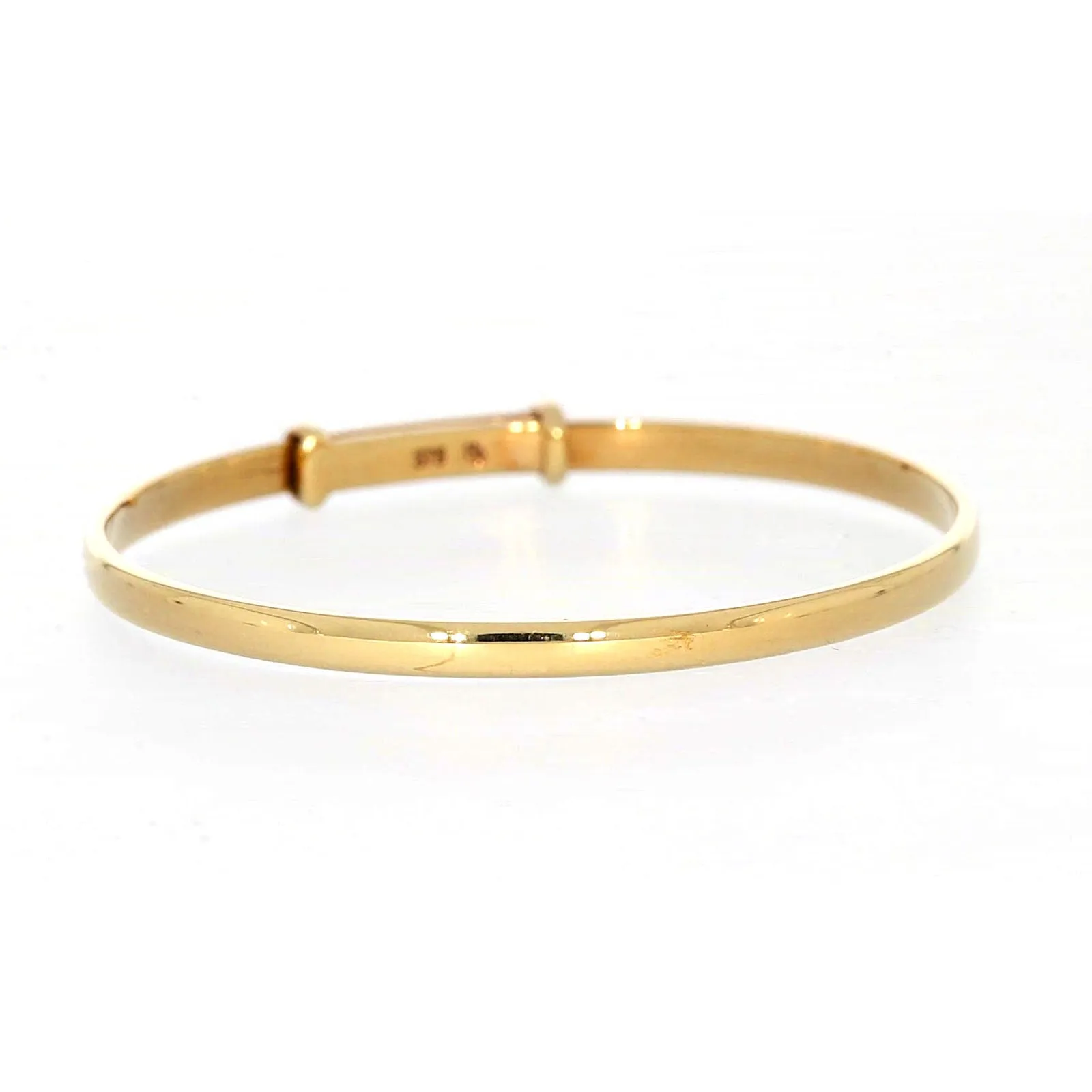 9ct Yellow Gold 34-48 Adjustable Baby Bangle