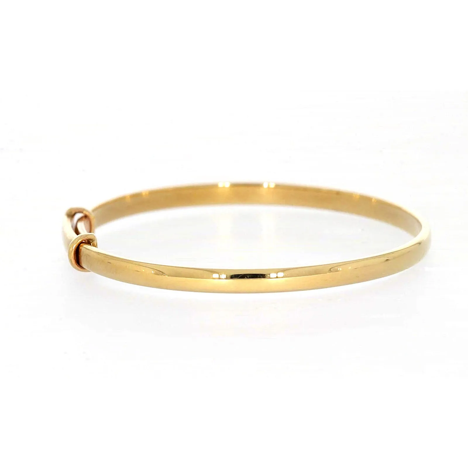 9ct Yellow Gold 34-48 Adjustable Baby Bangle