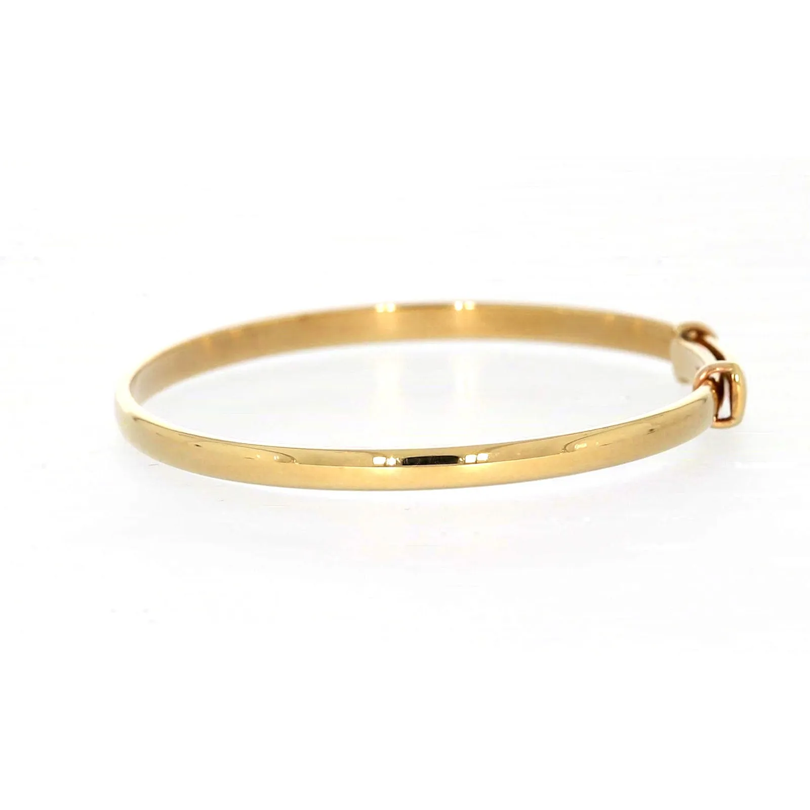 9ct Yellow Gold 34-48 Adjustable Baby Bangle