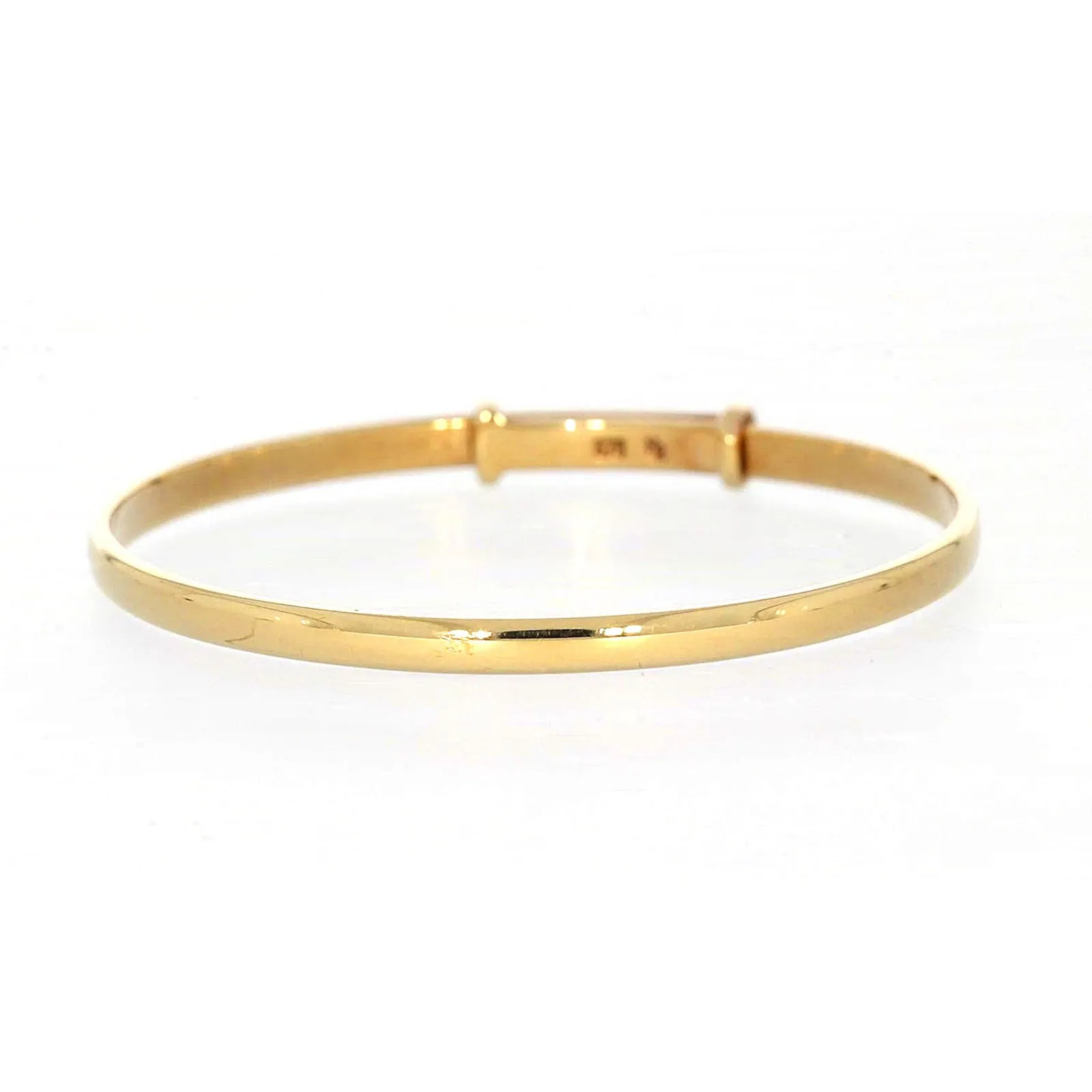 9ct Yellow Gold 34-48 Adjustable Baby Bangle