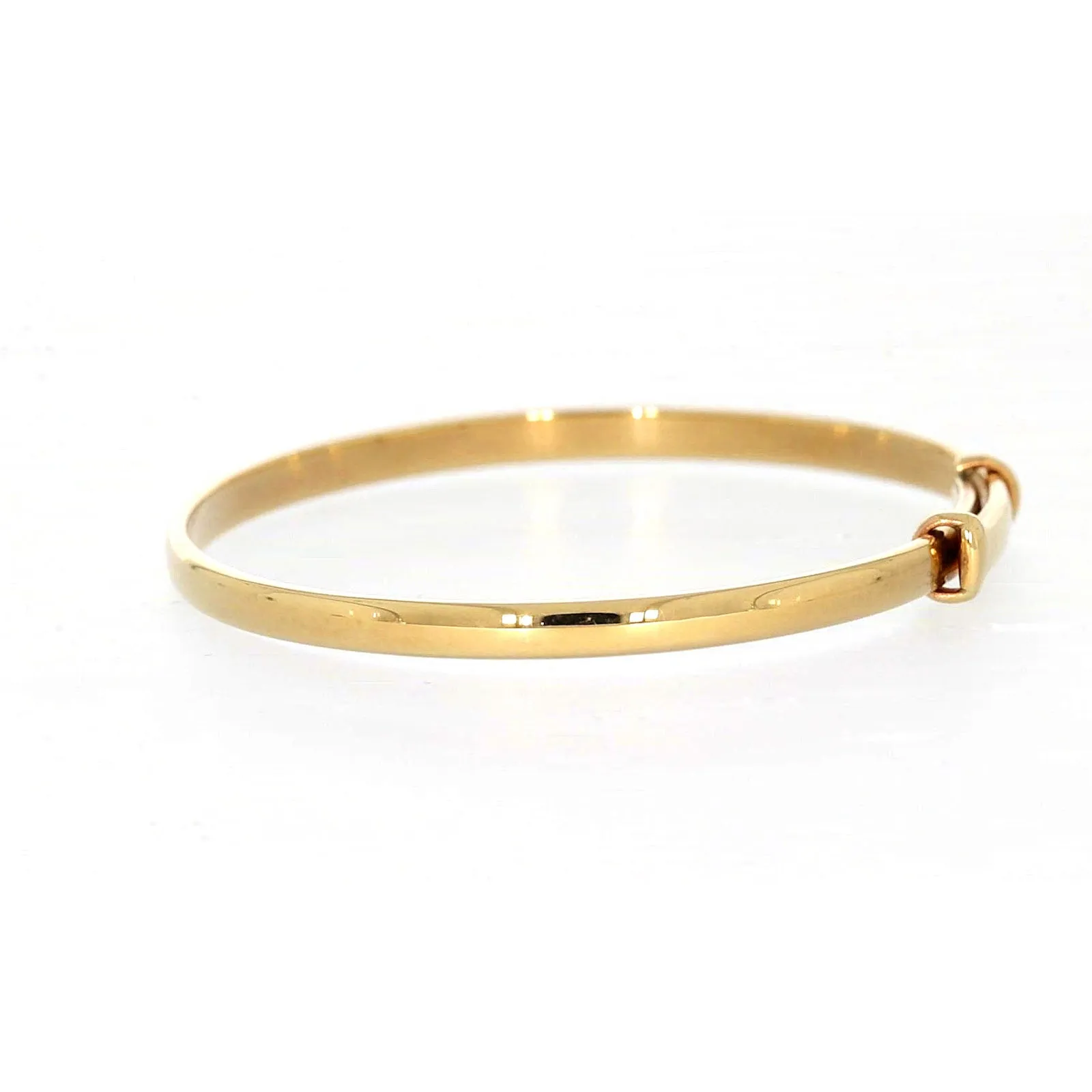 9ct Yellow Gold 34-48 Adjustable Baby Bangle