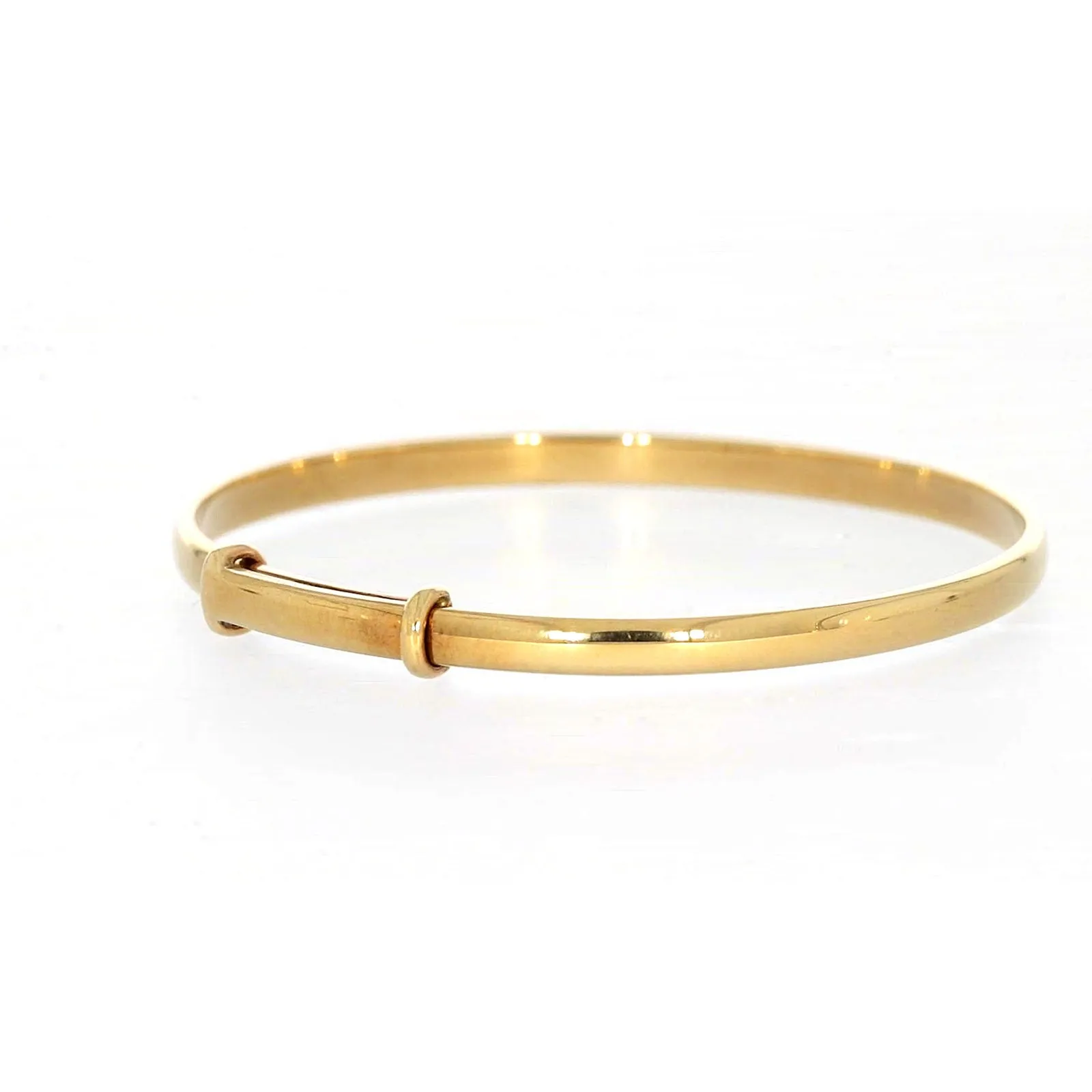 9ct Yellow Gold 34-48 Adjustable Baby Bangle