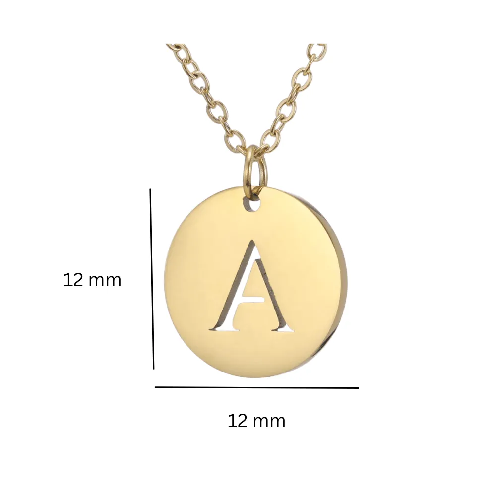 Alphabet Necklace Gold Plated - Letter Z