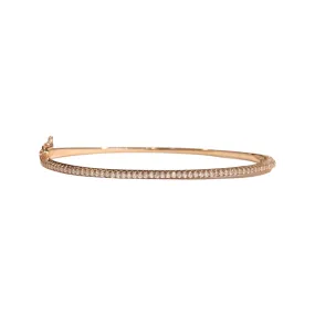 Amy Thin Rose Gold Bangle Bracelet