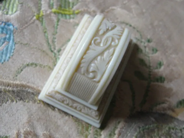 Antique Ring Box Wedding Engagement Vintage Display Ringbox Ivory Celluloid Jewelry Presentation Art Deco Vintage Wedding