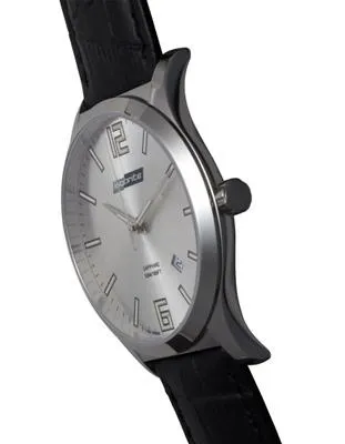 ArmourLite Isobrite Grand Slimline Series - Stainless - Leather Strap - Date