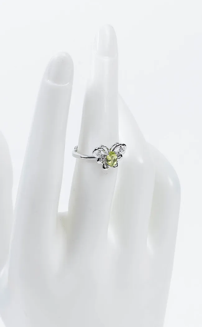 Artemis Peridot Butterfly Ring