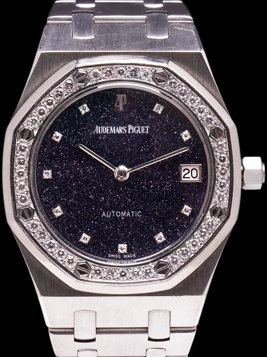 Audemars Piguet Royal Oak 18k WG (Ref. 14813BC) Black Aventurine Dial W/ Diamond Bezel   Box, Booklets