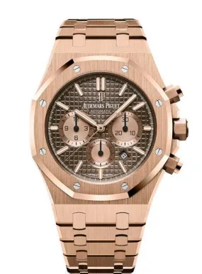 Audemars Piguet Royal Oak Chronograph 26331OR.OO.1220OR.02 18k Pink Gold Mens Watch. Box & Papers.