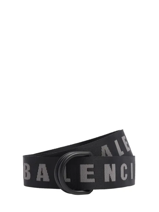 Balenciaga   4cm D ring nylon belt 