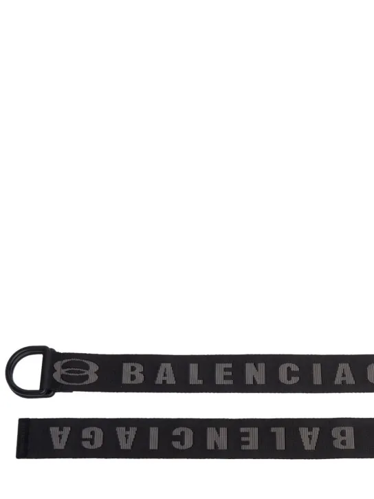 Balenciaga   4cm D ring nylon belt 