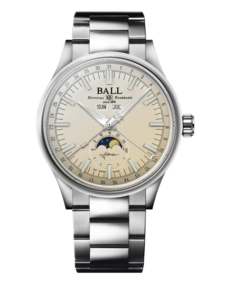 Ball Engineer II Moon Calendar - NM3016C-S1J-WH - CHAMPAGNE