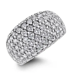 Beauvince Chunky Infinite Diamond Band (4.00 ct Diamonds) in Two Tone Gold