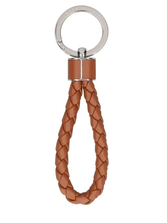 Bottega Veneta   Intreccio leather key ring 